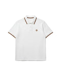 Loro Piana - Embroidered Crest Tipped Polo Shirt (Optic White)