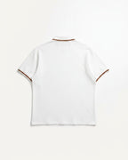 Loro Piana - Embroidered Crest Tipped Polo Shirt (Optic White)