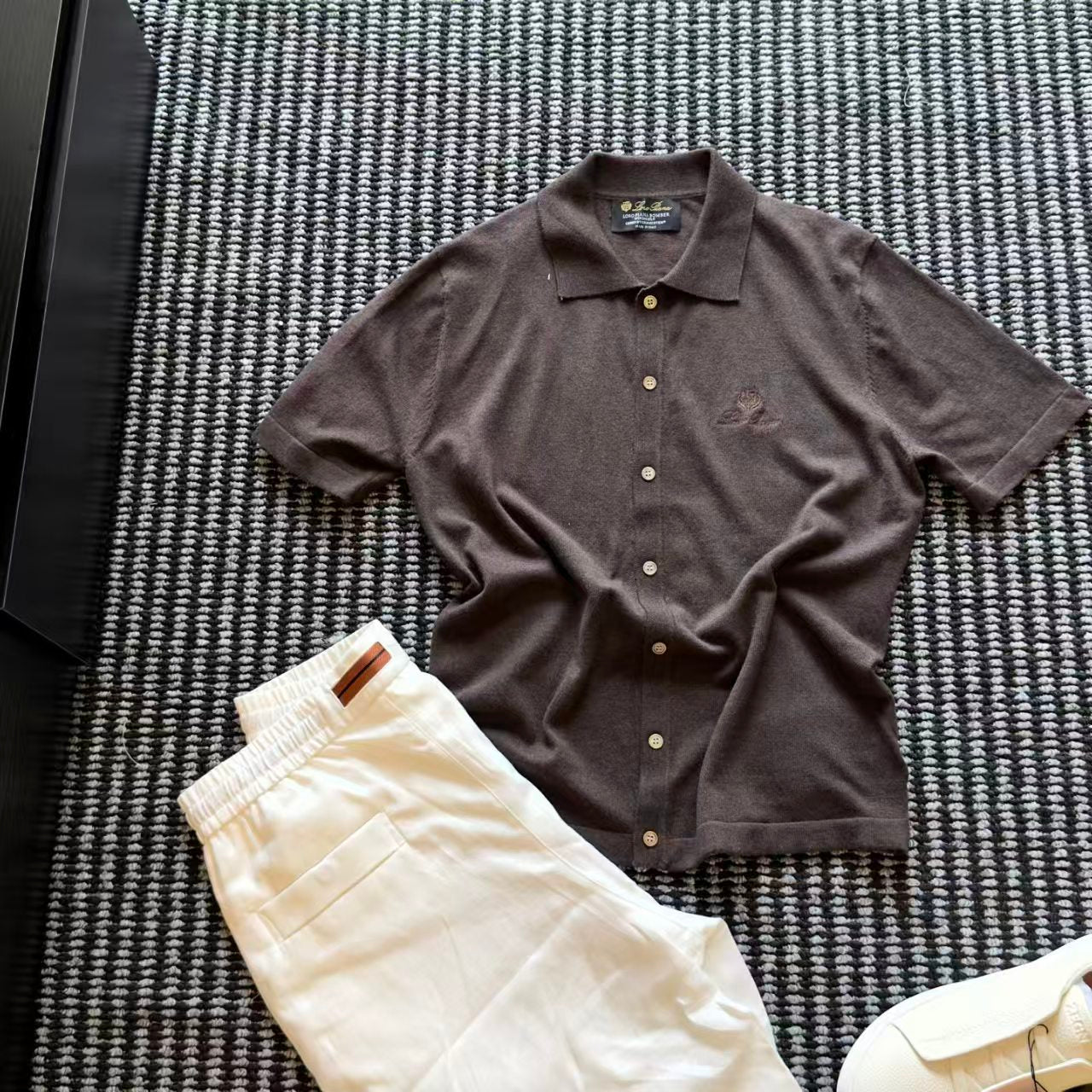 Loro Piana - Classic Knit Polo and Silk-Blend Shorts Resort Set