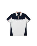 Casablanca - Color-Block Quarter-Zip Knit Polo (Midnight & Cream)
