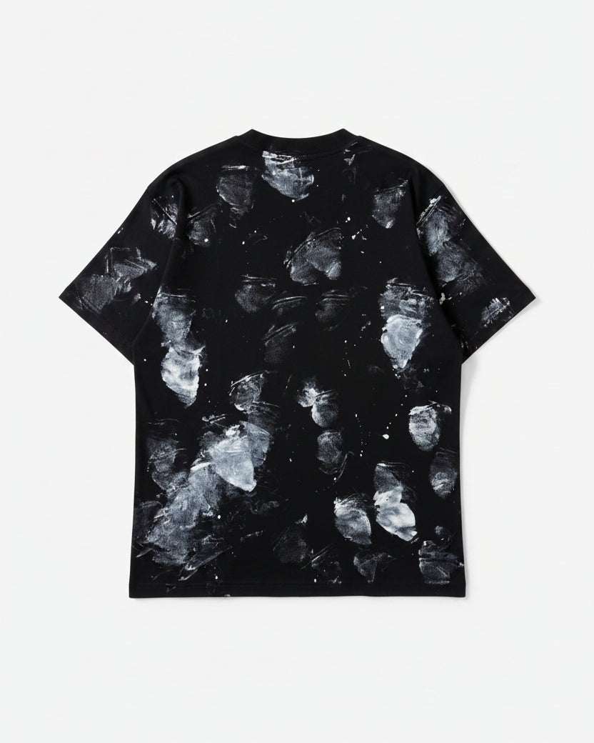 Maison Margiela - Painted Splash Numeric Logo Heavyweight T-Shirt (Onyx Black)