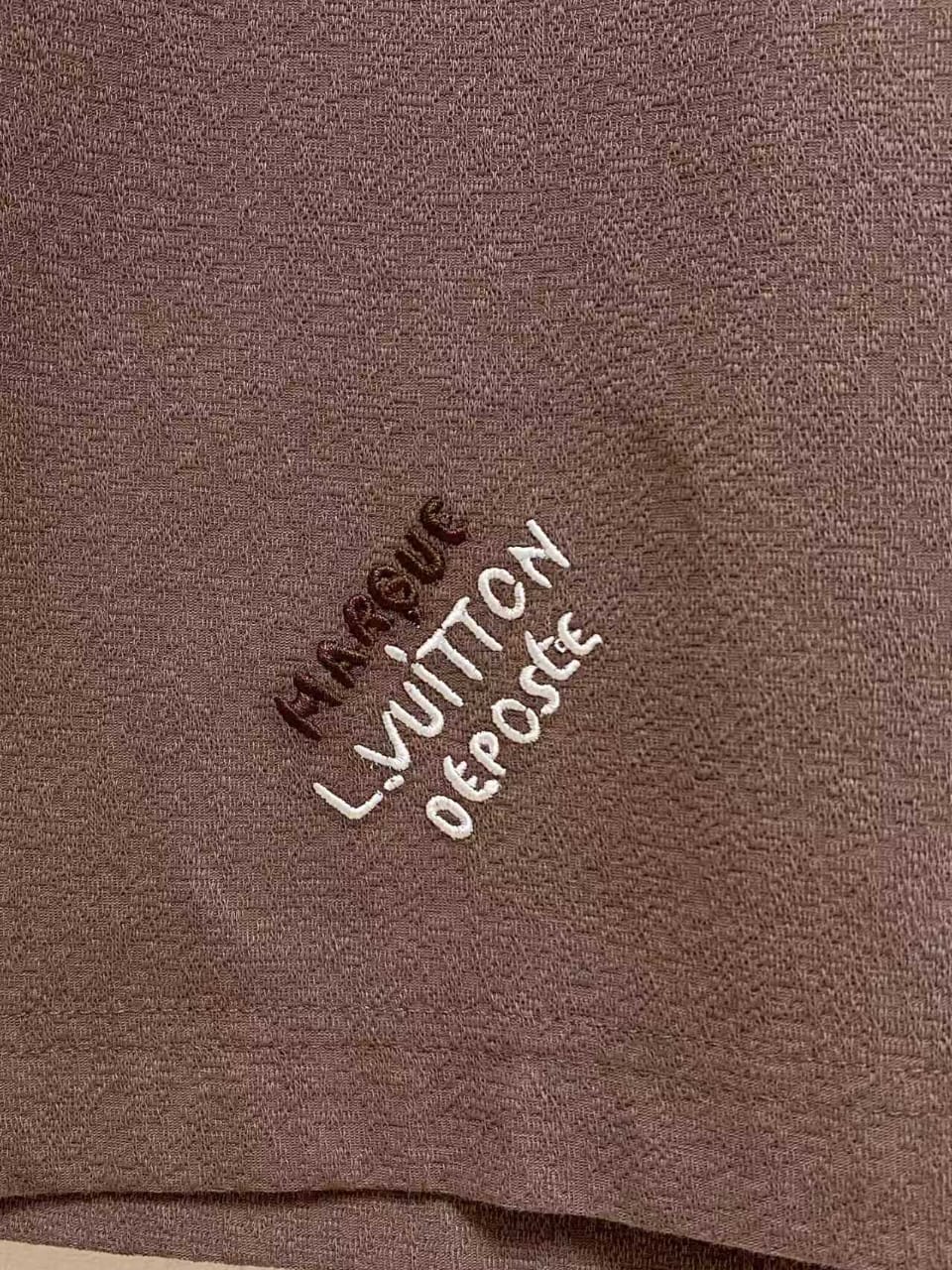 Louis Vuitton - Slit-Detail Terry Knit T-Shirt (Mauve Taupe)