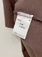 Louis Vuitton - Slit-Detail Terry Knit T-Shirt (Mauve Taupe)