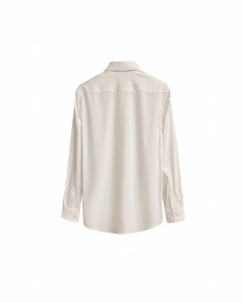Louis Vuitton - Monogram Point Collar Dress Shirt (Optic White)