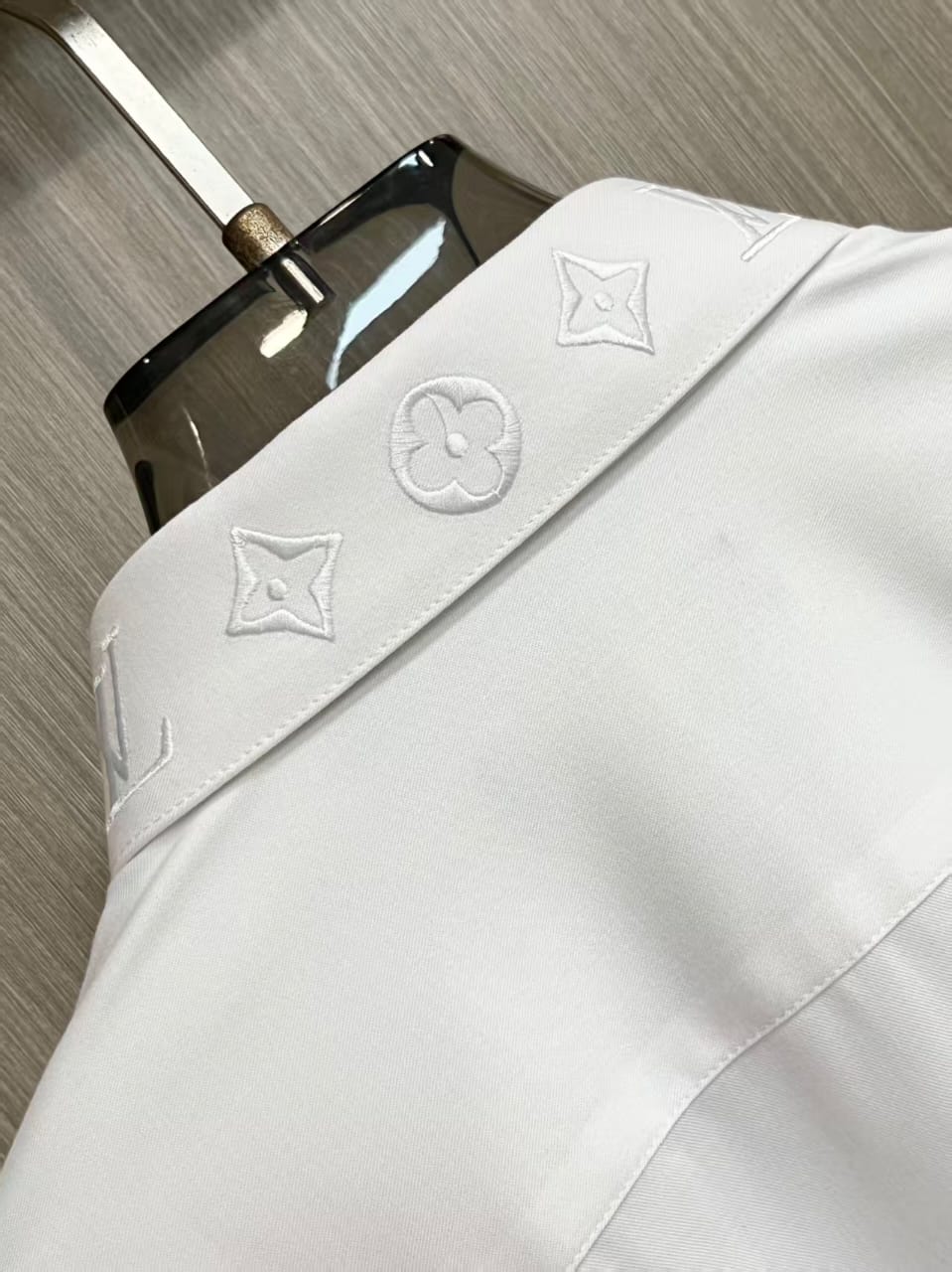 Louis Vuitton - Monogram Point Collar Dress Shirt (Optic White)