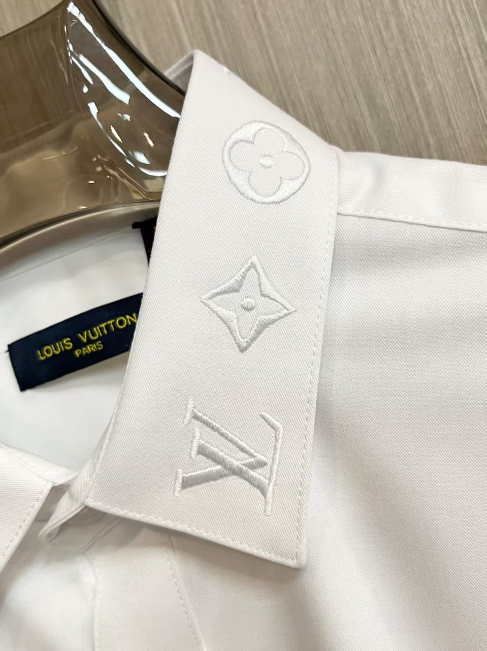 Louis Vuitton - Monogram Point Collar Dress Shirt (Optic White)