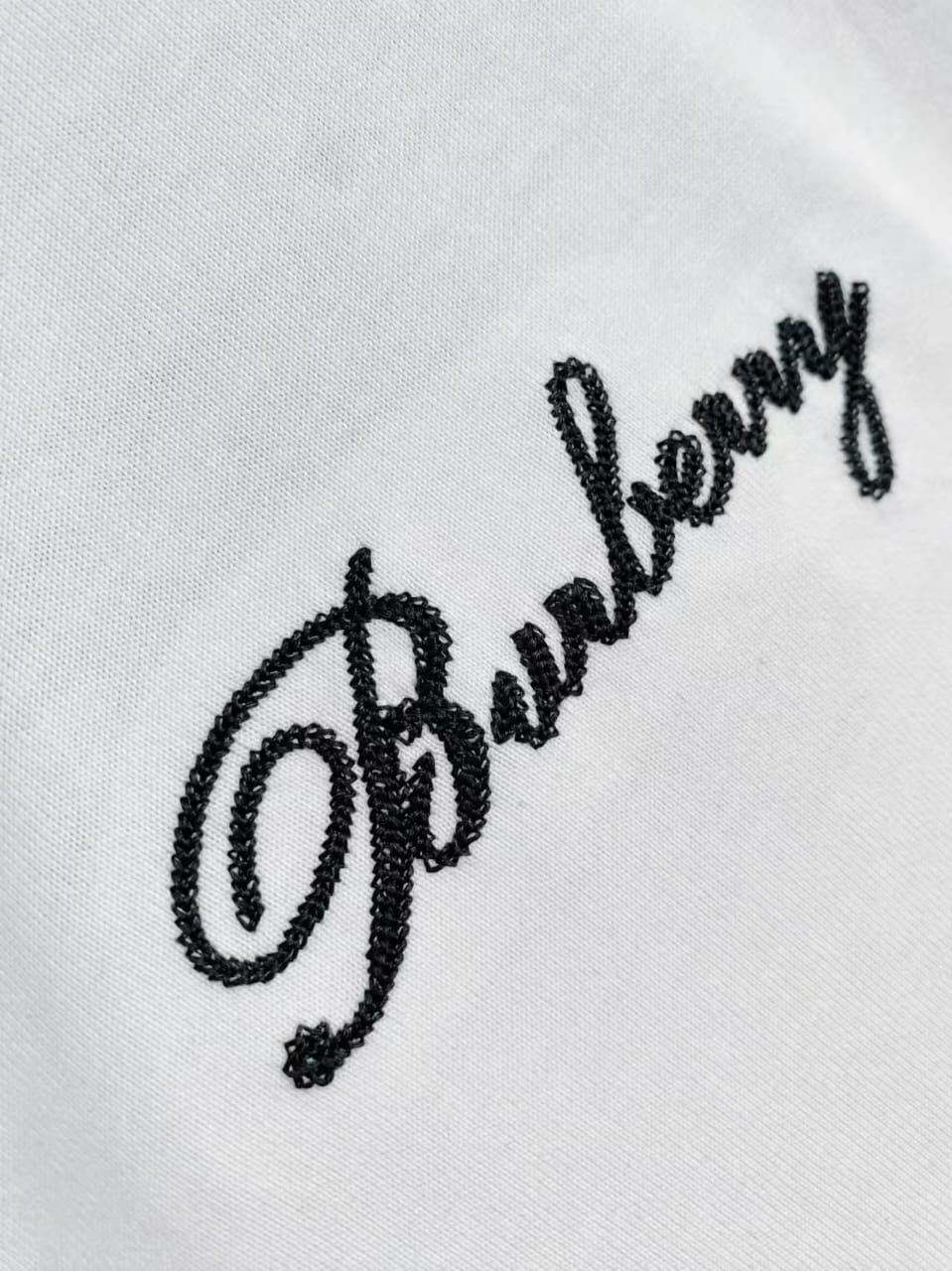 Burberry - Cursive Script Logo Heavyweight T-Shirt (Optic White)