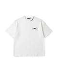 Balmain - Minimalist Logo-Collar Heavyweight T-Shirt (Optic White)