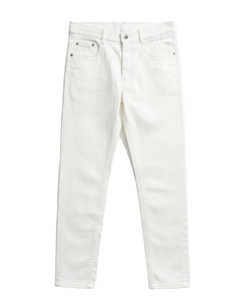 Giorgio Armani - Minimalist Five-Pocket Denim Trousers (Optic White)