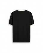 Loro Piana - Contrast V-Neck Knit T-Shirt (Onyx Black & Optic White)