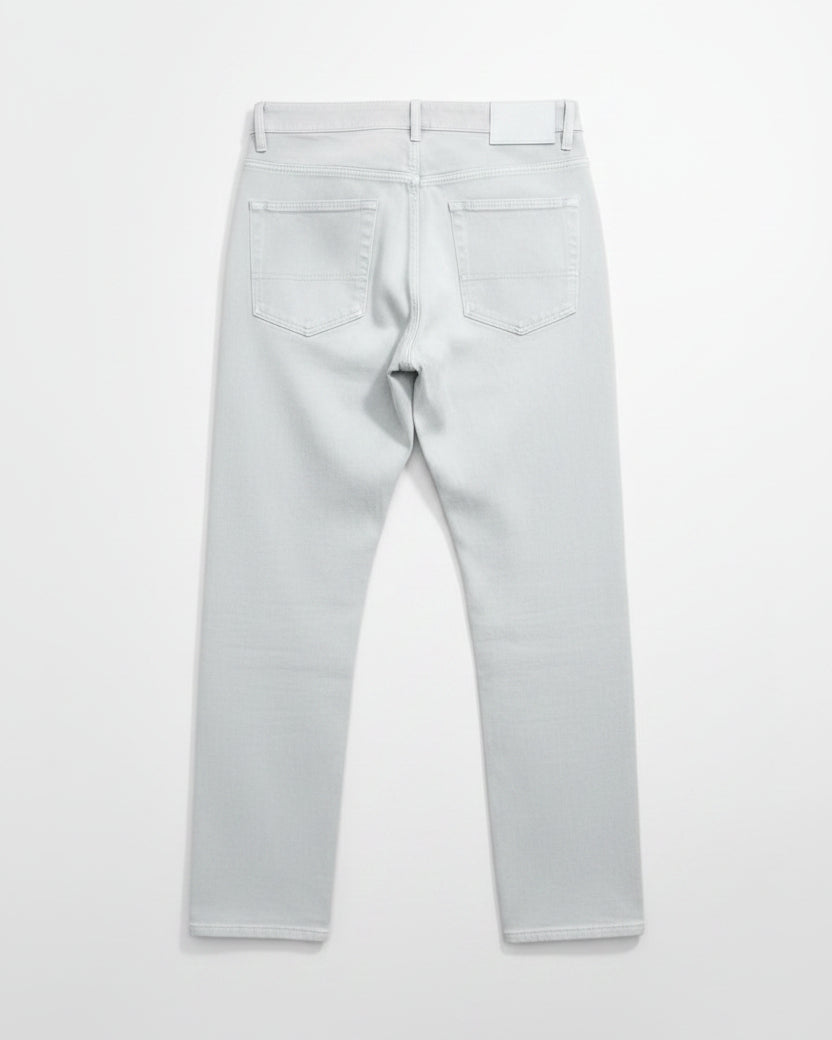 Brioni - Tonal Stitching Five-Pocket Denim Trousers (Mist Gray)