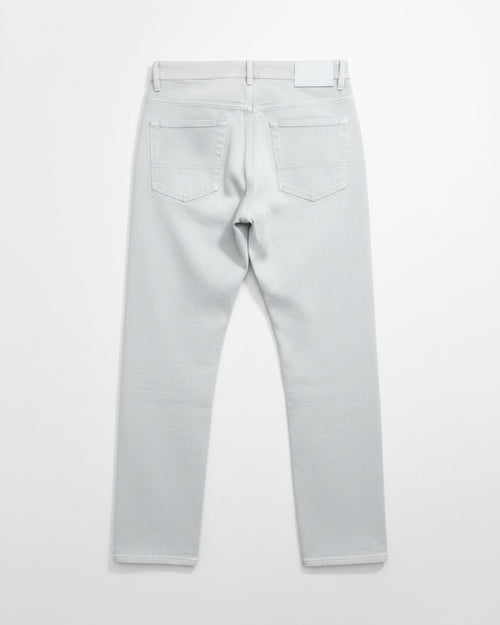 Brioni - Tonal Stitching Five-Pocket Denim Trousers (Mist Gray)
