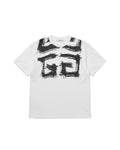 Givenchy - Brushstroke 4G Logo Heavyweight T-Shirt (Optic White)