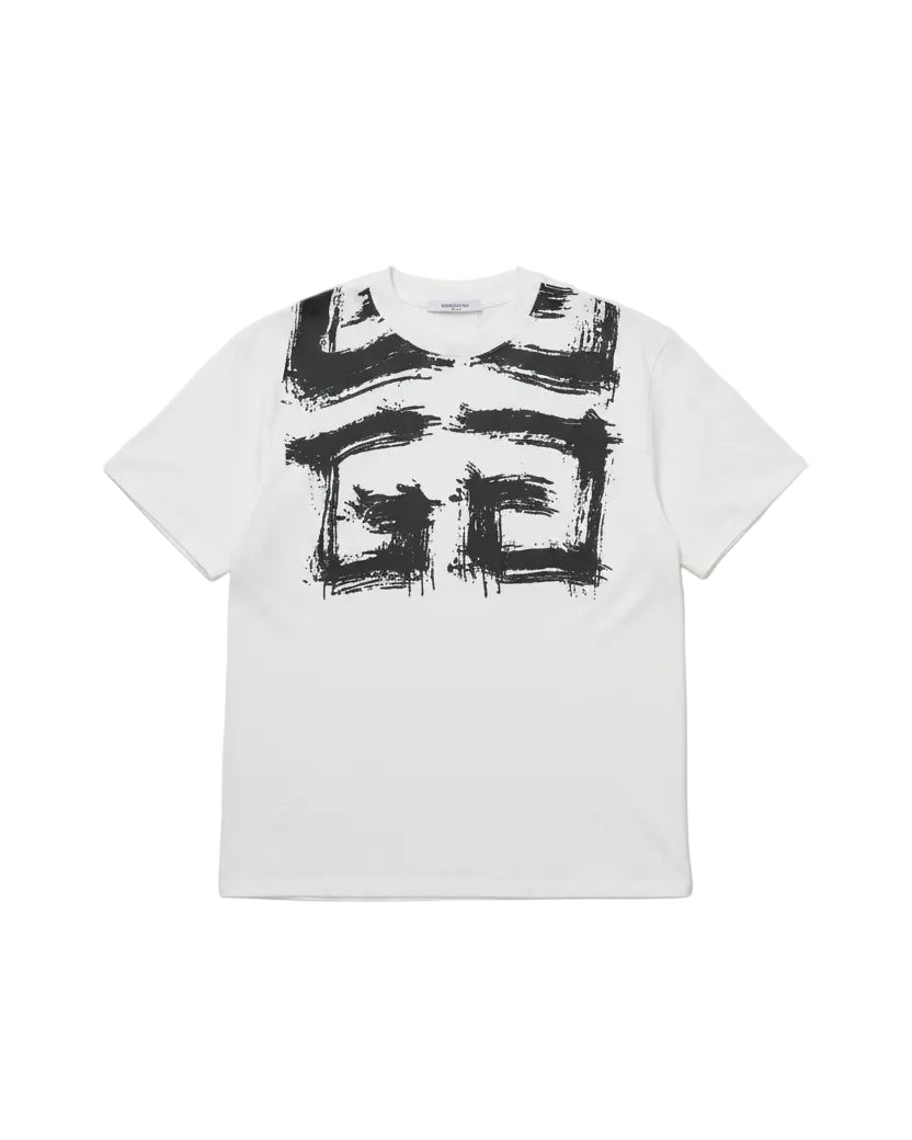 Givenchy - Brushstroke 4G Logo Heavyweight T-Shirt (Optic White)