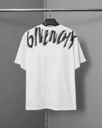 Givenchy - Brushstroke 4G Logo Heavyweight T-Shirt (Optic White)