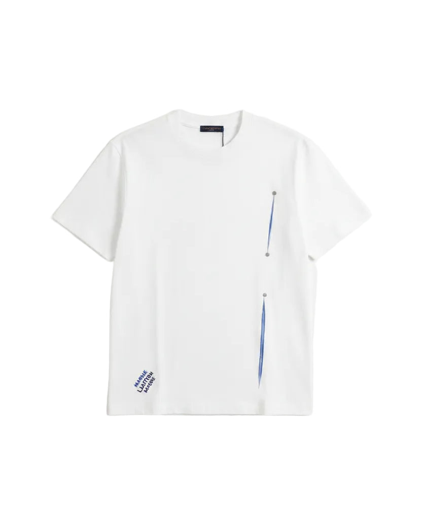 Louis Vuitton - Cut-Out Monogram Inlay Heavyweight T-Shirt (Optic White)