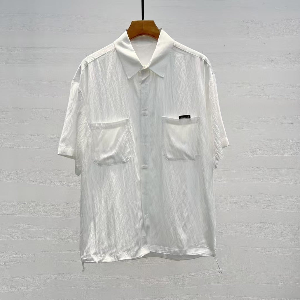 Balenciaga - Pinstripe Double Pocket Shirt - White