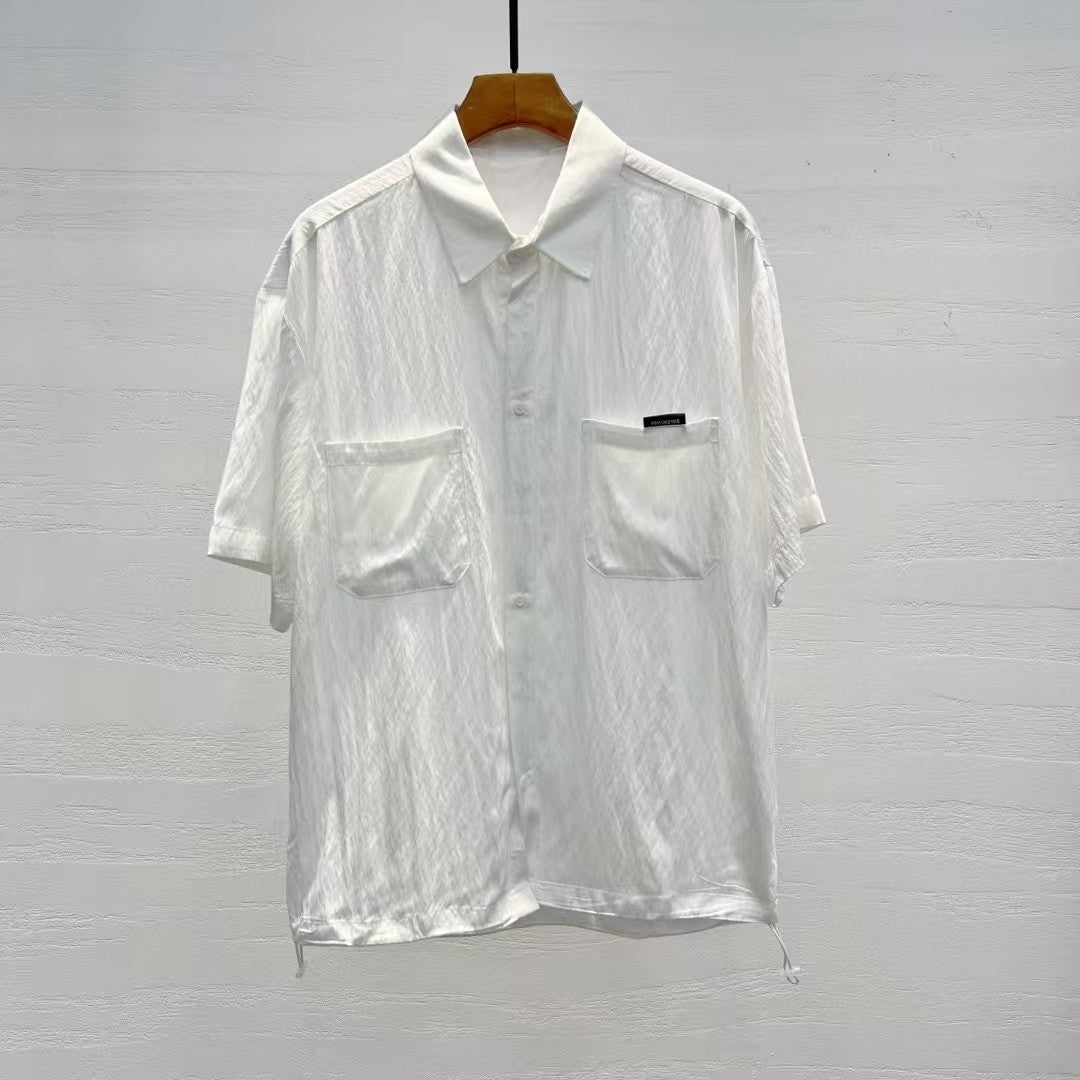 Balenciaga - Pinstripe Double Pocket Shirt - White