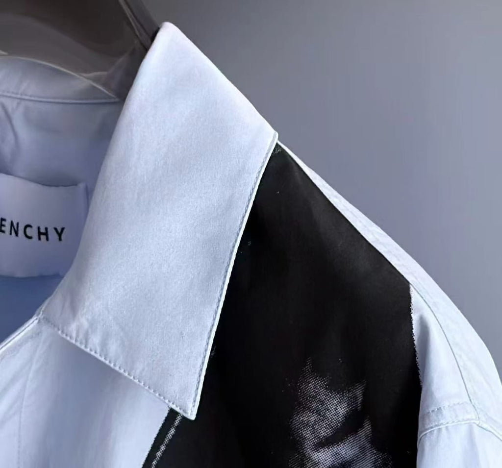 Givenchy - Light Blue Interlocking Hands Shirt