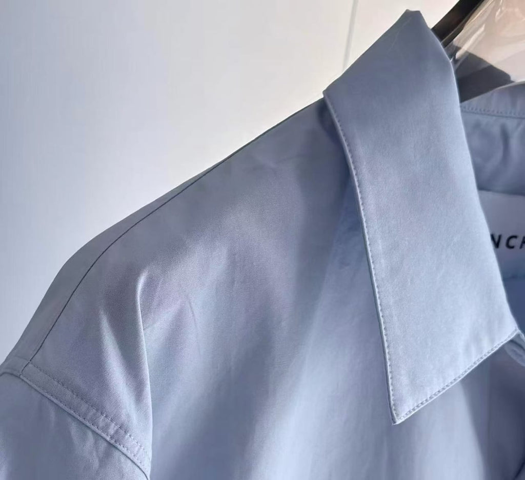 Givenchy - Light Blue Interlocking Hands Shirt
