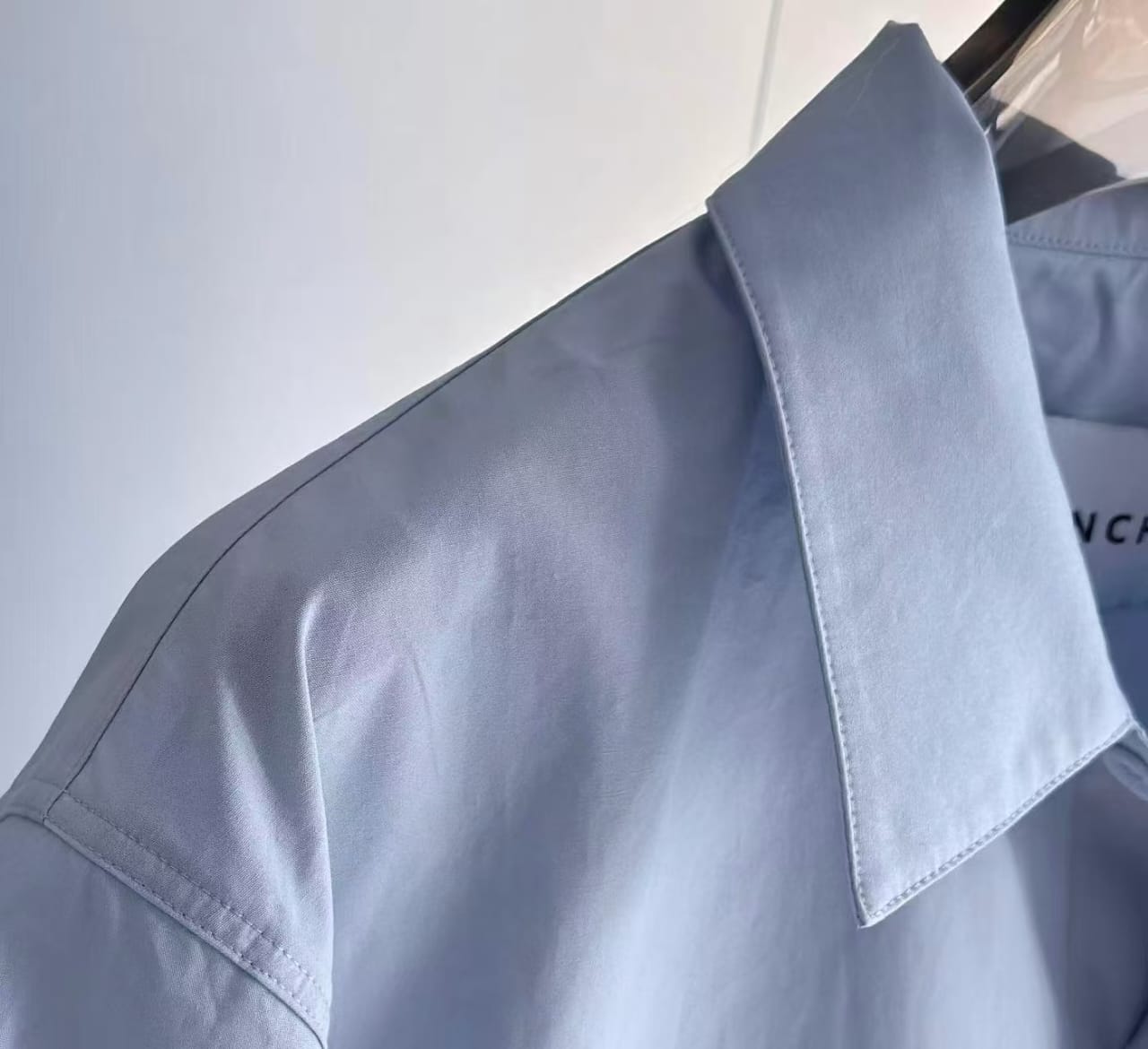 Givenchy - Light Blue Interlocking Hands Shirt