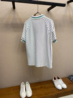Louis Vuitton - Signature Striped Knit Polo Shirt