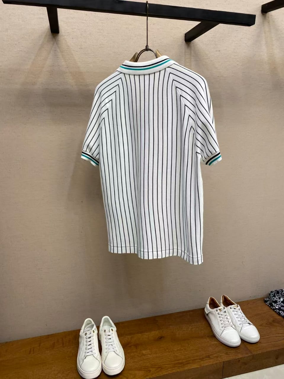 Louis Vuitton - Signature Striped Knit Polo Shirt