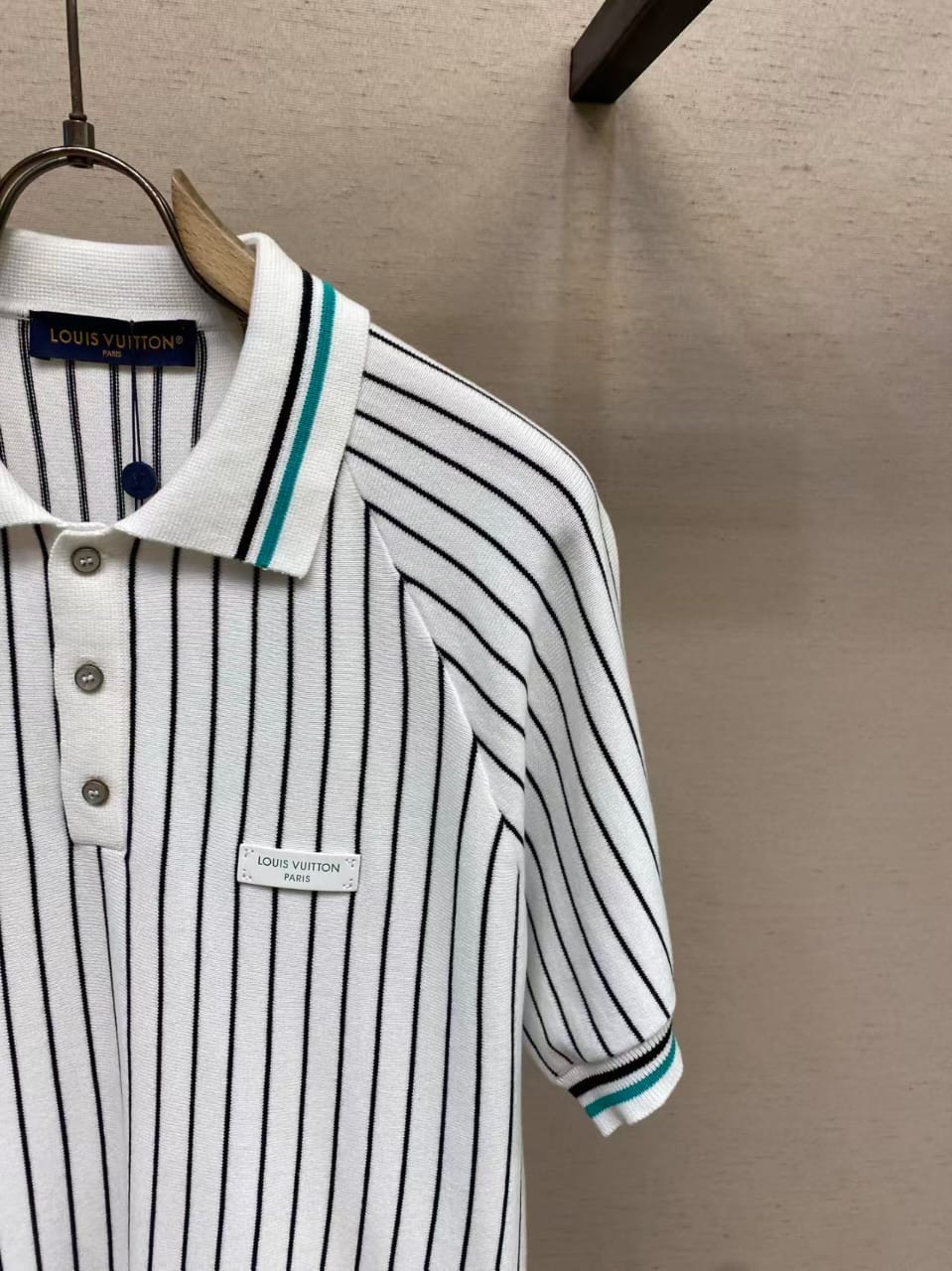 Louis Vuitton - Signature Striped Knit Polo Shirt