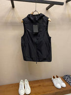 Moncler - Reflective Logo Hooded Vest - Black