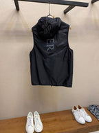 Moncler - Reflective Logo Hooded Vest - Black