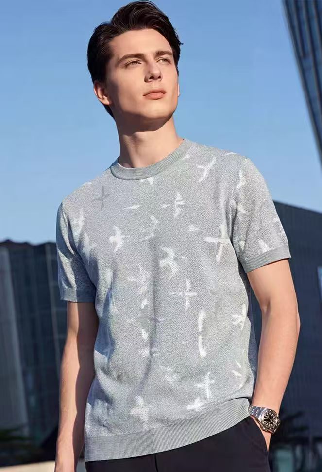 Loro Piana - Grey Knit T-Shirt