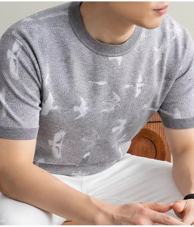 Loro Piana - Grey Knit T-Shirt