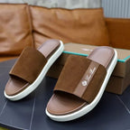 Loro Piana - Suede Leather Slide Sandals