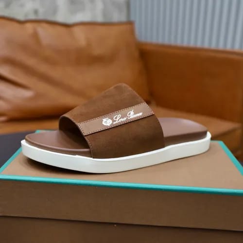 Loro Piana - Suede Leather Slide Sandals