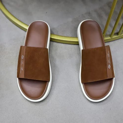 Loro Piana - Suede Leather Slide Sandals – Lebsak