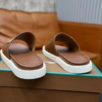 Loro Piana - Suede Leather Slide Sandals