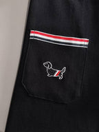 Men's Black Pique Polo