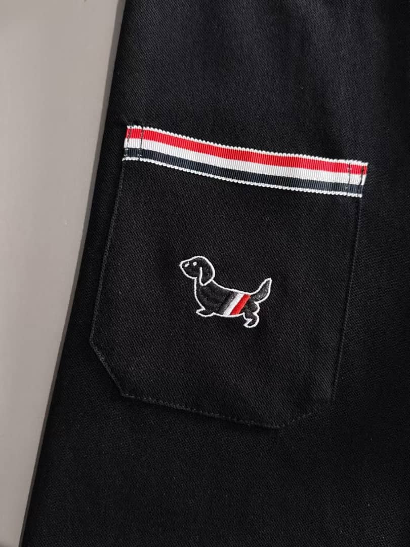 Men's Black Pique Polo