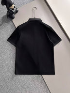 Men's Black Pique Polo