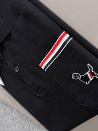 Men's Black Pique Polo