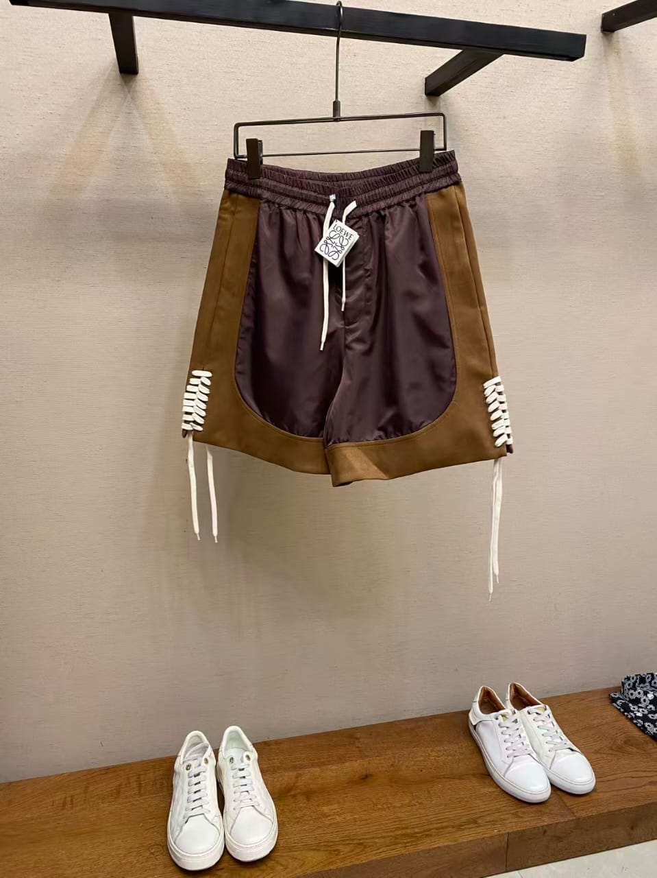 Loewe - Swim Shorts - Burgundy n Brown
