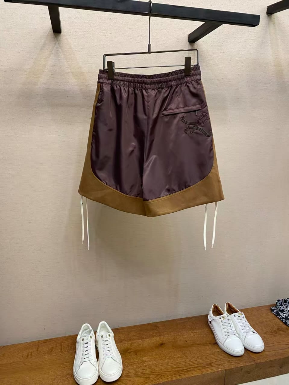 Loewe - Swim Shorts - Burgundy n Brown