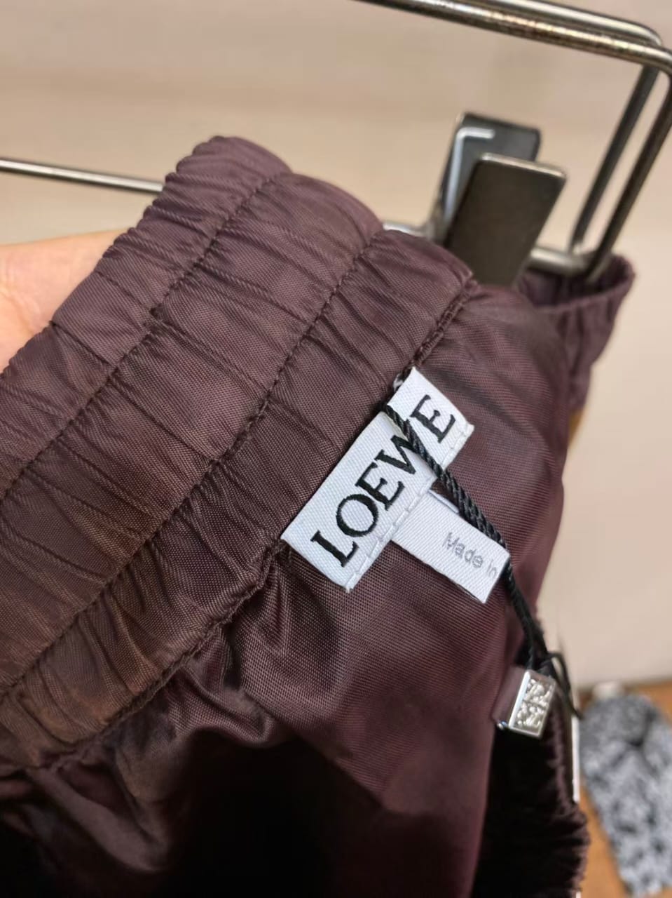 Loewe - Swim Shorts - Burgundy n Brown