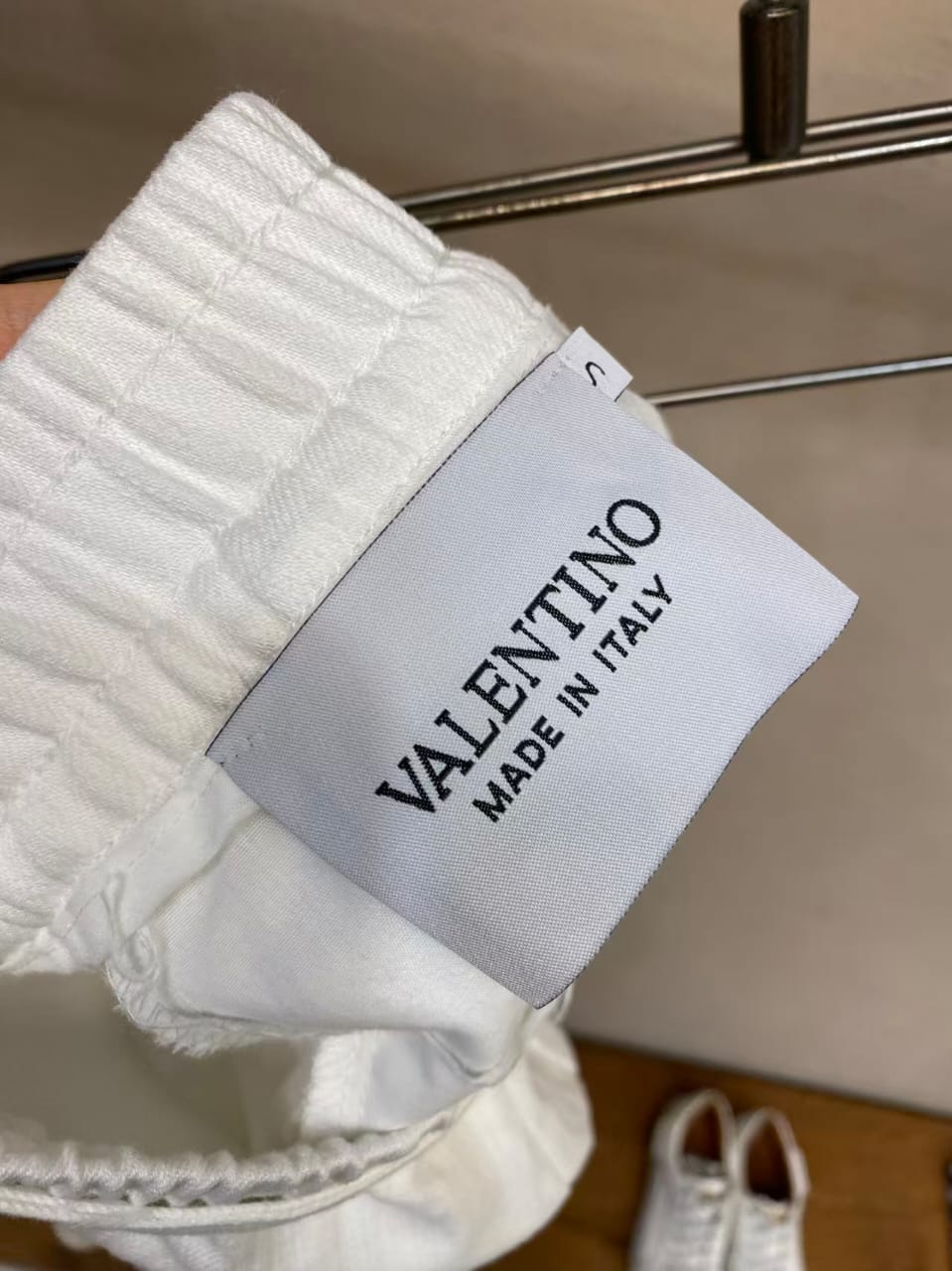 Valentino - White Wide-Leg Linen Trousers