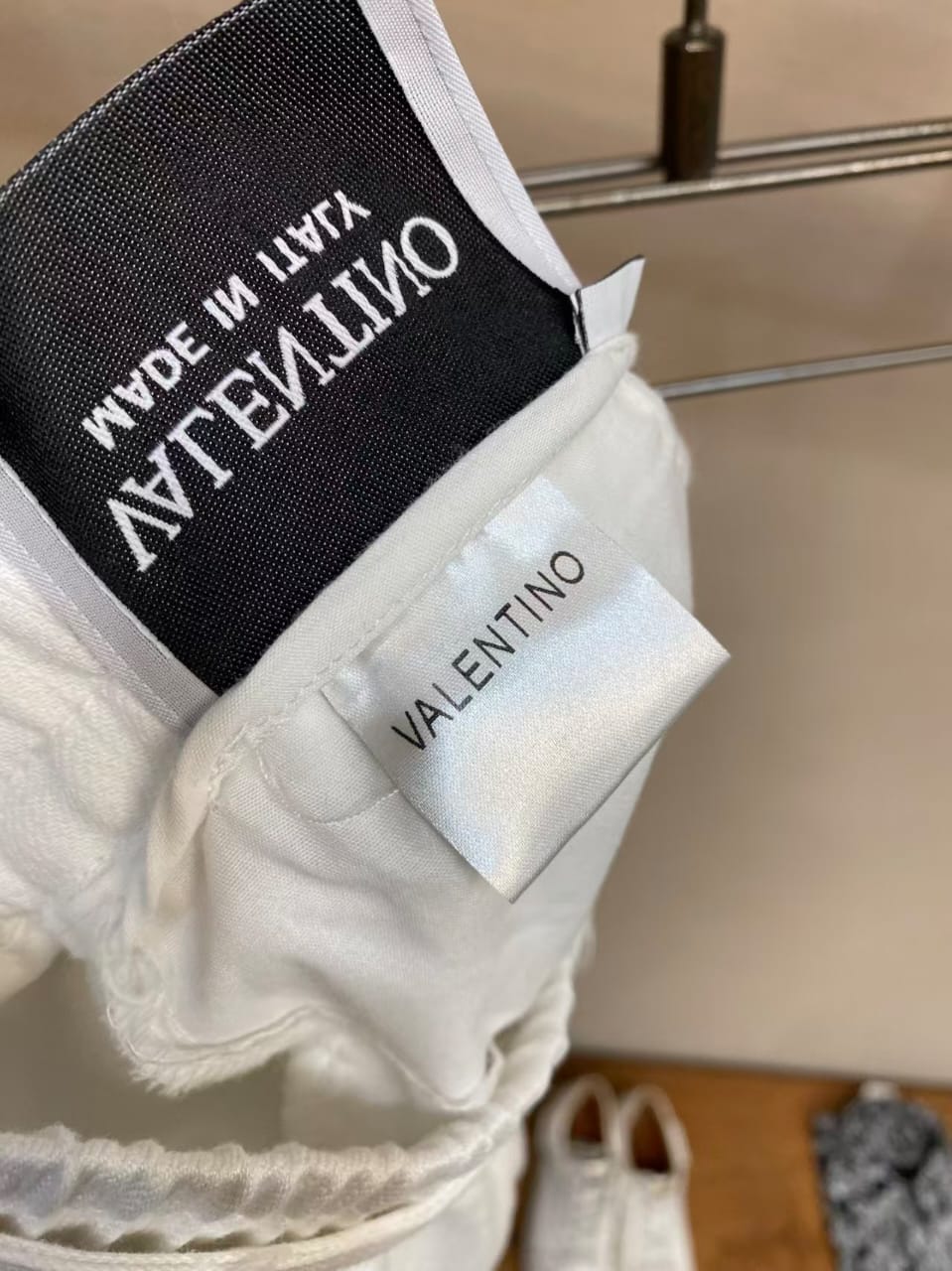 Valentino - White Wide-Leg Linen Trousers