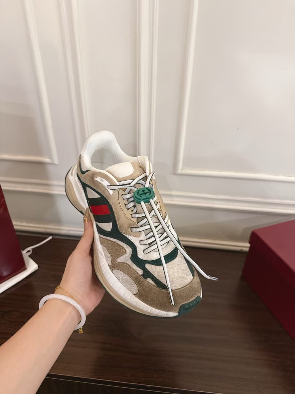 Gucci - Rhyton Mixed Material Sneakers