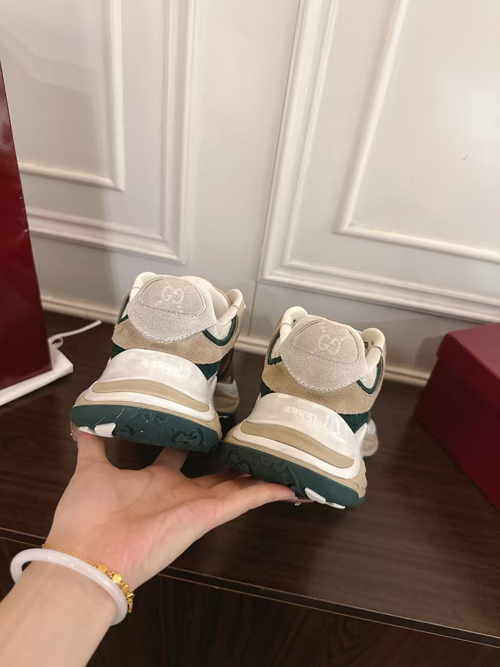 Gucci - Rhyton Mixed Material Sneakers