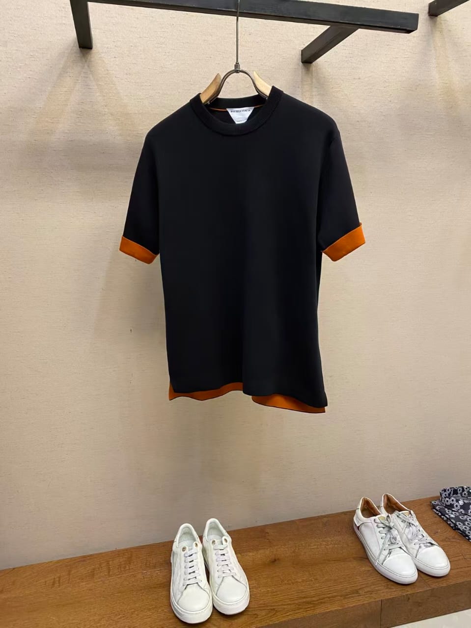 Bottega Veneta - Two-Tone Ribbed T-Shirt