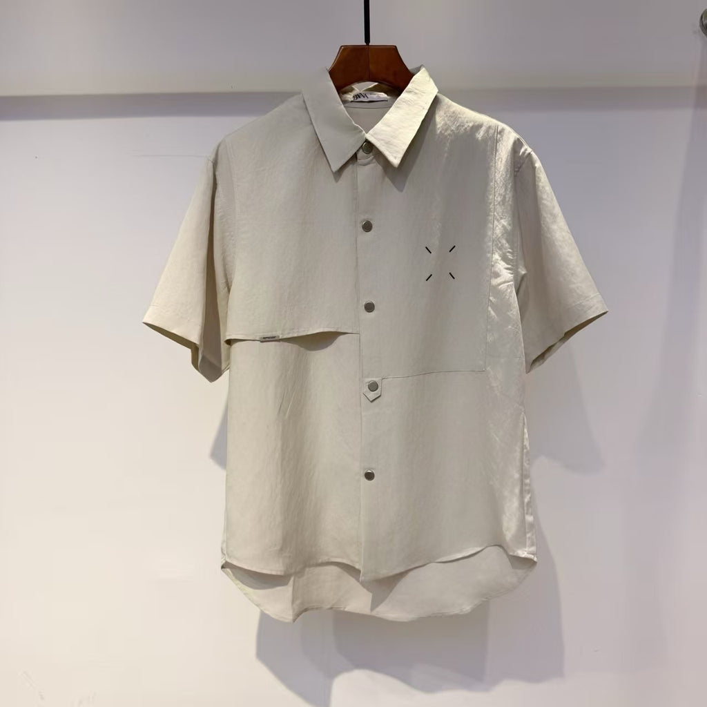 Maison Margiela - Short Sleeve Shirt - Beige