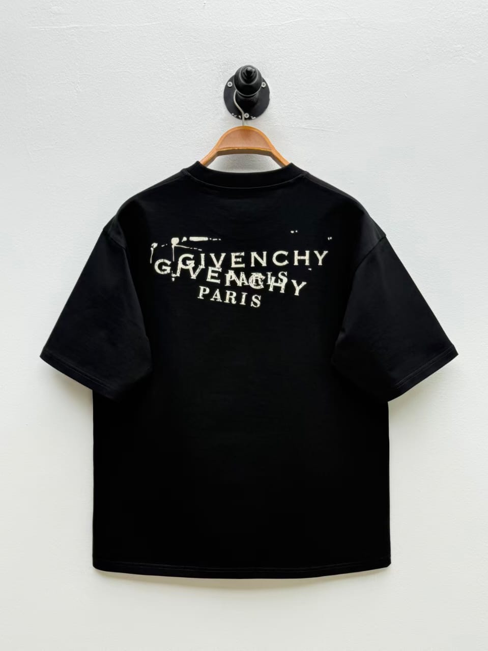 Givenchy - Black Distressed Logo T-Shirt – Lebsak